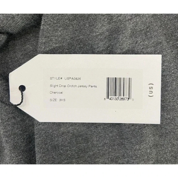 NWT Universal Standard Slight Drop Crotch Jersey Pants Cuff Gray 3XS 2 4 New - Picture 3 of 5